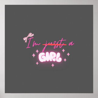 Affiche " Je suis une FILLE "