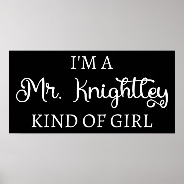 Affiche Je suis une fille de M. Knightley (Devant)