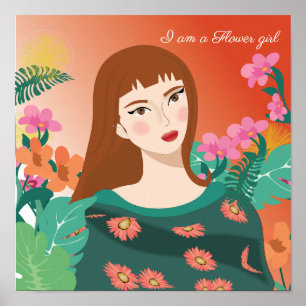 Affiche Je suis une fille des fleurs
