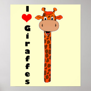 Affiche Je suis une girafe cardiaque