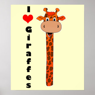 Affiche Je suis une girafe cardiaque