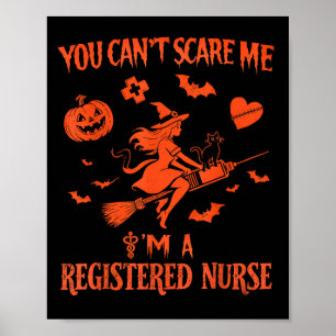Affiche Je suis une infirmière autorisée Halloween Wi