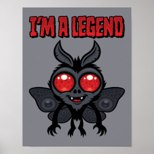 Affiche Je suis une légende - Mothman mignon effrayant