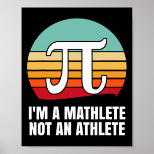 Affiche Je suis une Mathlete Joyeuse Journée Pi