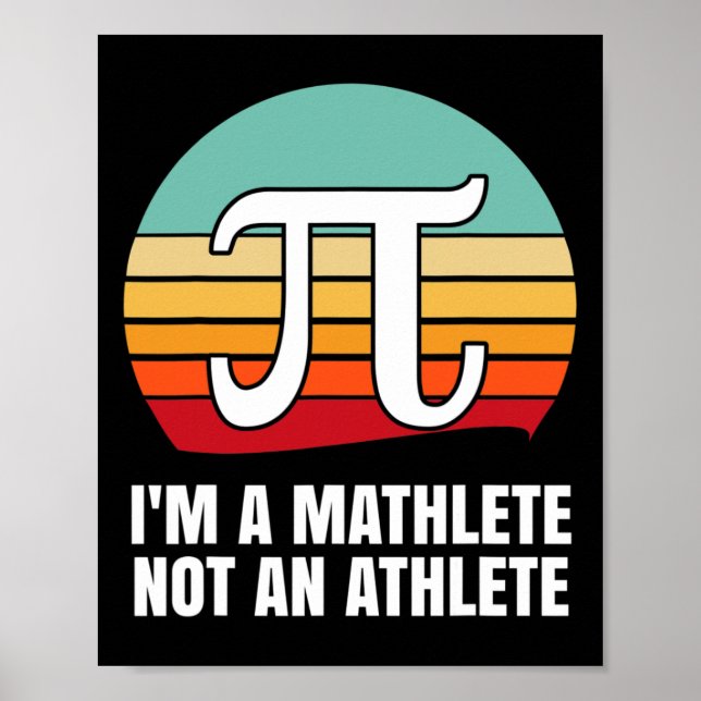Affiche Je suis une Mathlete Joyeuse Journée Pi (Devant)