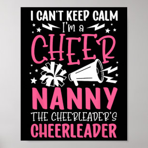 Affiche Je suis une nounou de cheerleader d'une grand-mère