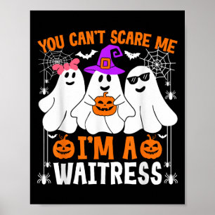 Affiche Je suis une serveuse du costume Halloween