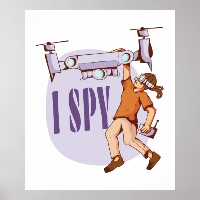 Affiche Je suis une taupe pour les pilotes de drones et le (Devant)