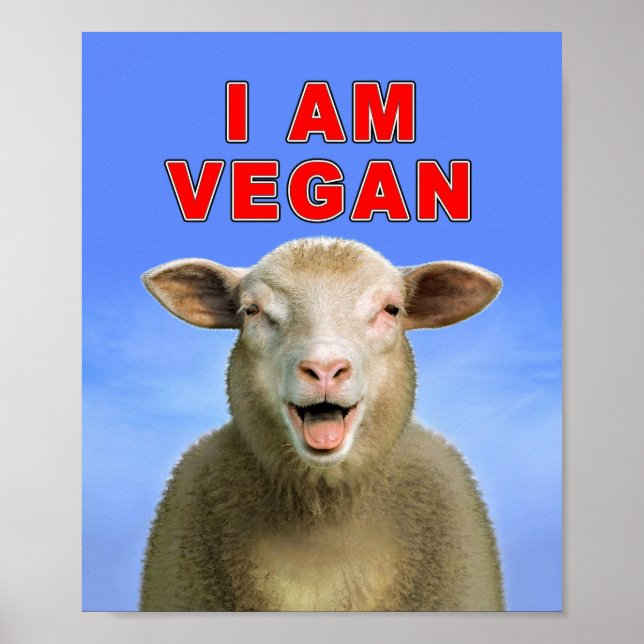 AFFICHE JE SUIS VEGAN (Devant)