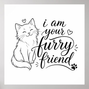 Affiche Je suis votre ami à fourrure Design de compagnie m