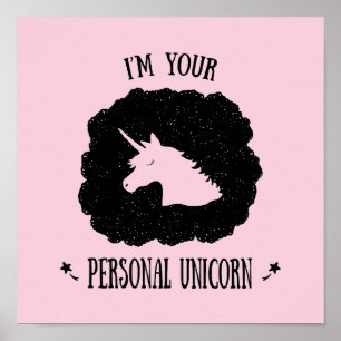 Affiche Je suis votre licorne personnelle