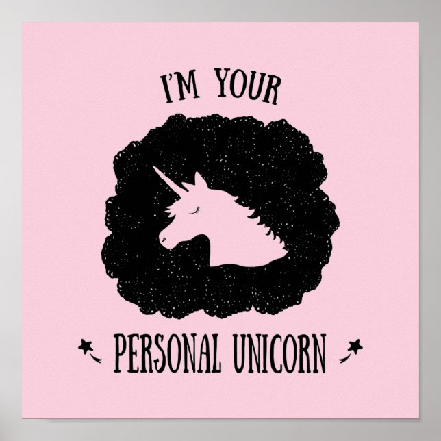 Affiche Je suis votre licorne personnelle (Devant)