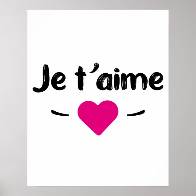 Affiche Je t'aime (Devant)