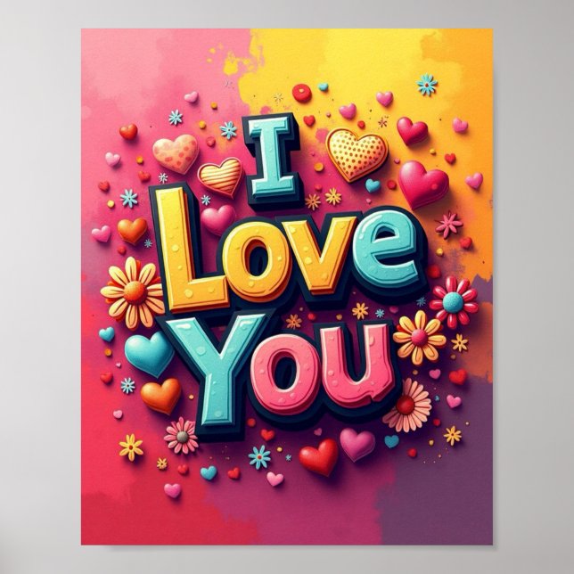 Affiche Je t'aime (Devant)