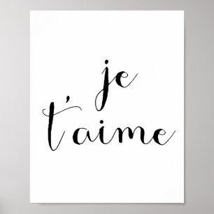 Affiche Je t'aime