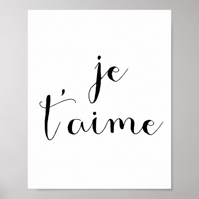 Affiche Je t'aime (Devant)