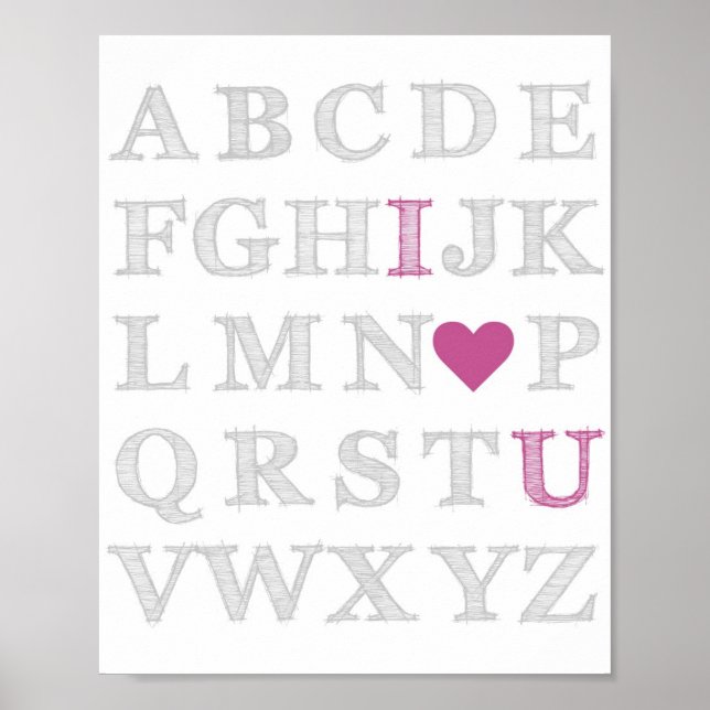 Affiche Je t'aime ABC (Devant)