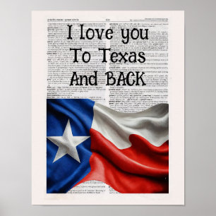 Affiche Je t'aime au TEXAS et de retour