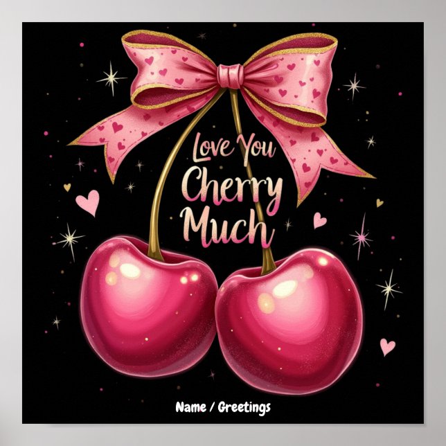 Affiche Je t'aime Cherry Much Un doux et drôle Saint-Valen (Devant)