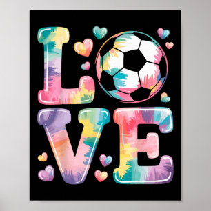 Affiche Je T'aime Foot Gardienne de But Fille Joueuse Fan