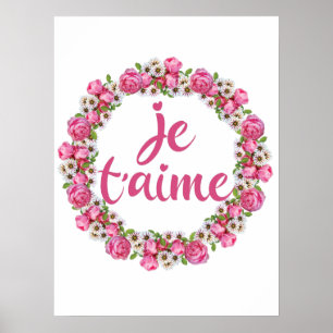 Affiche Je T'aime - Je t'aime - Chants Français