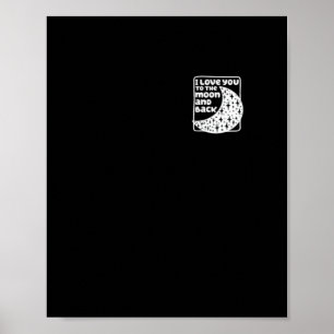 Affiche Je t'aime jusqu'à la lune et retour Amour sentimen