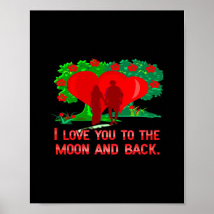 Affiche Je t'aime jusqu'à la lune et retour Classique inte
