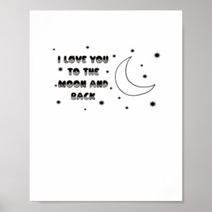 Affiche Je t'aime jusqu'à la lune et retour Douceur intemp