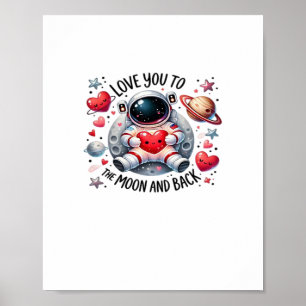 Affiche Je t'aime jusqu'à la lune et retour Mignon Astrona