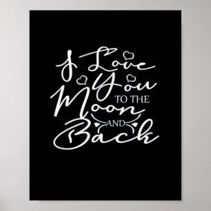 Affiche Je t'aime jusqu'à la lune et retour Timeless Roman