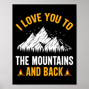 Affiche Je t'aime jusqu'aux montagnes et retour - Camp de