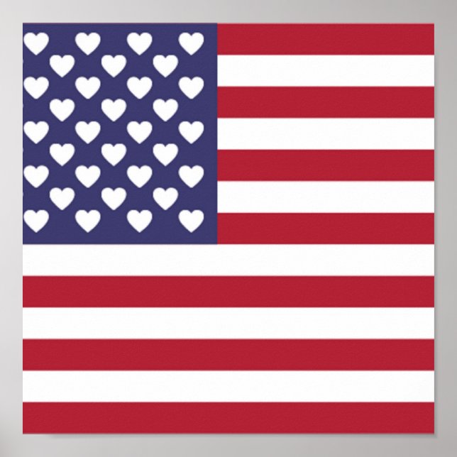 AFFICHE JE T'AIME LES ÉTATS-UNIS D'AMÉRIQUE (Devant)