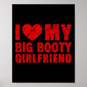 Affiche Je T'aime Ma Copine Au Gros Cul Coeur Saint Valent