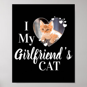 Affiche Je T'aime Ma Copine Chat Photo T Shirt Personnalis