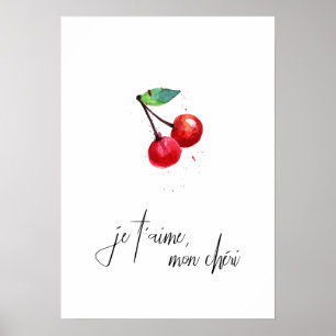Affiche Je t'aime mon cheri