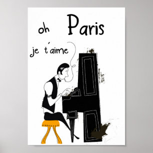 Affiche je t'aime Paris
