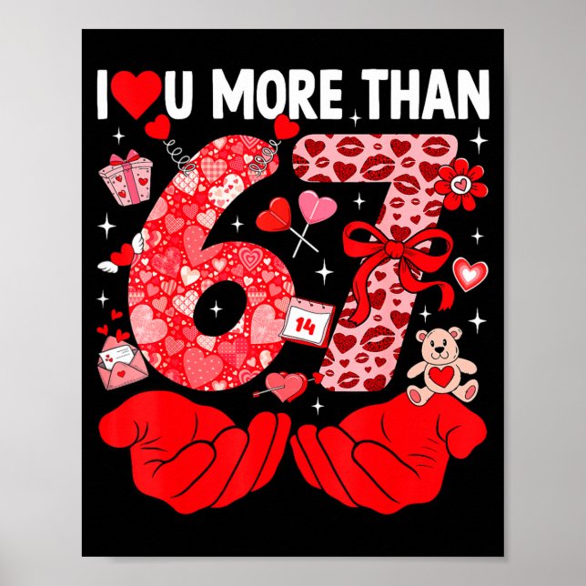 Affiche Je t'aime plus que 67 Saint-Valentin Six Sept 67 M (Devant)