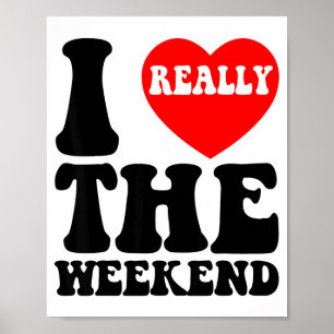 Affiche Je T'aime Weekend Drôle Cadeaux De Couple De Campi