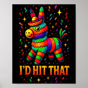 Affiche Je taperais ça - drôle de fête de cinco de mayo