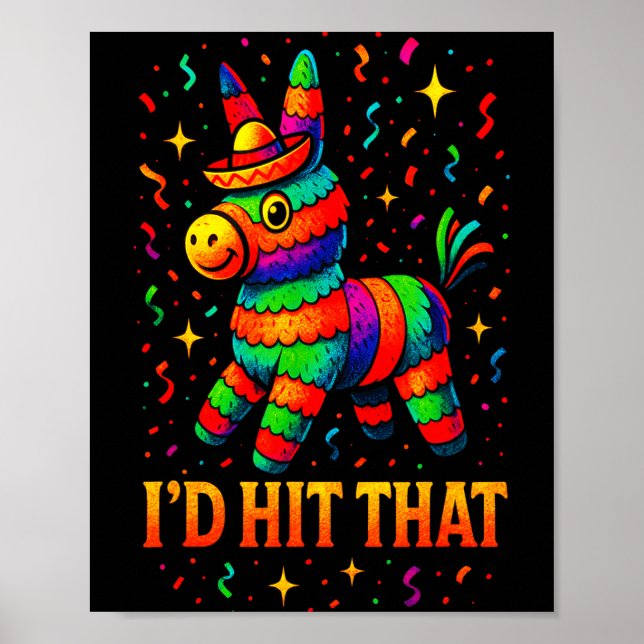 Affiche Je taperais ça - drôle de fête de cinco de mayo  (Devant)