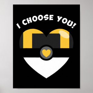 Affiche Je te choisis Parodie de jeu vidéo pour la Saint-V