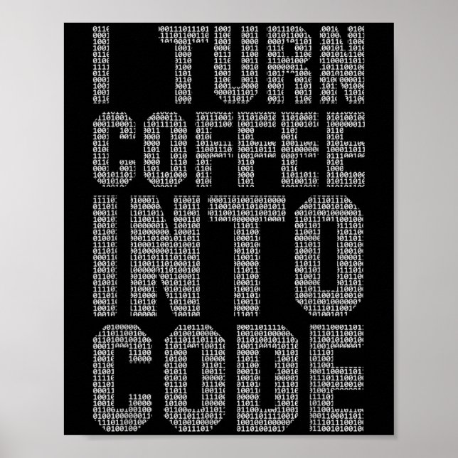 Affiche Je Transforme Le Café En Code Drôle Programmateur  (Devant)