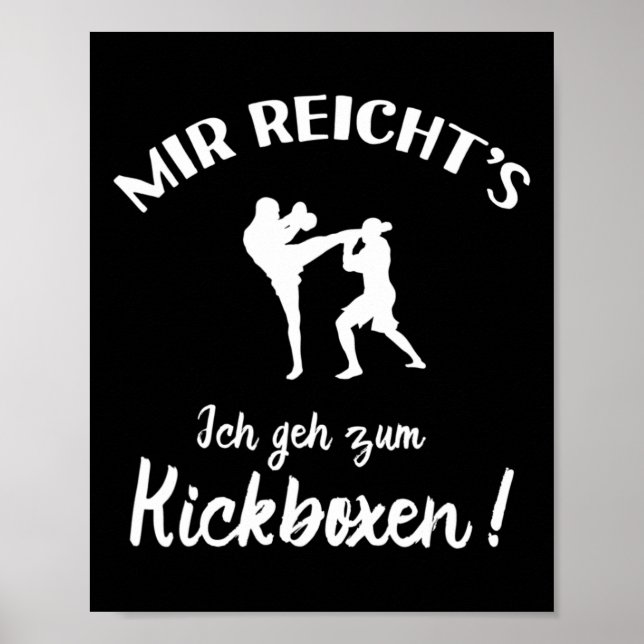Affiche Je vais au kickboxing - Kick-boxer Kickboxing  (Devant)