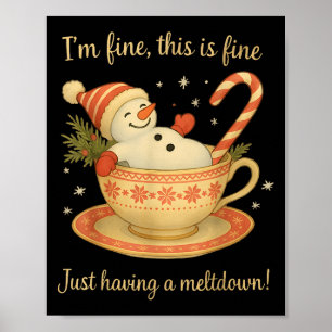 Affiche Je vais bien, c'est bien, juste une crise de Noël
