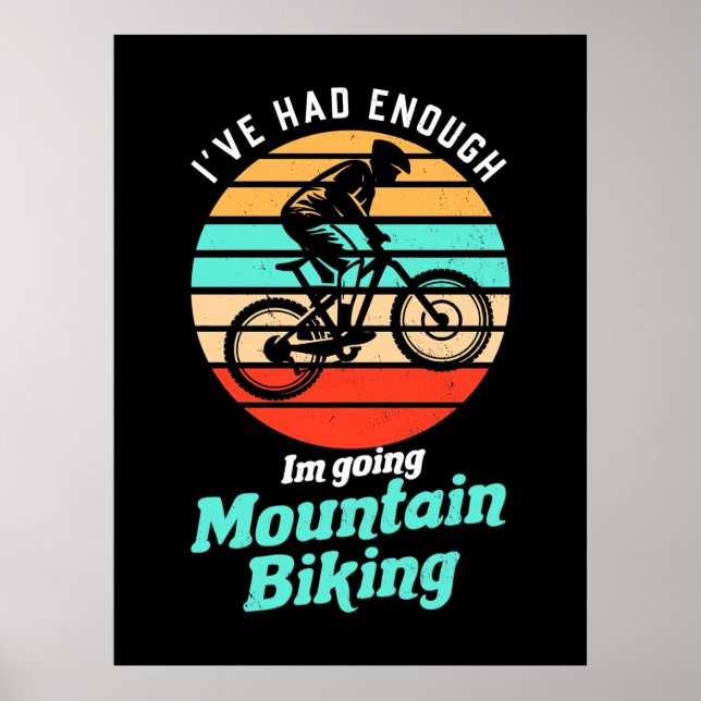 Affiche Je Vais En VTT (Devant)