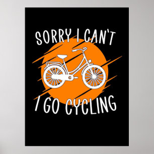 Affiche Je Vais Faire Du Cyclisme
