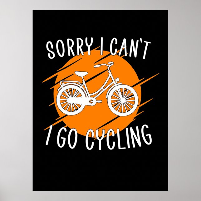 Affiche Je Vais Faire Du Cyclisme (Devant)