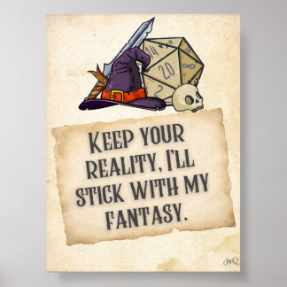 Affiche Je vais m'en tenir à mes citations de jeu d'Imagin