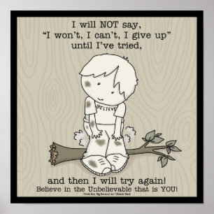 Affiche Je vais réessayer