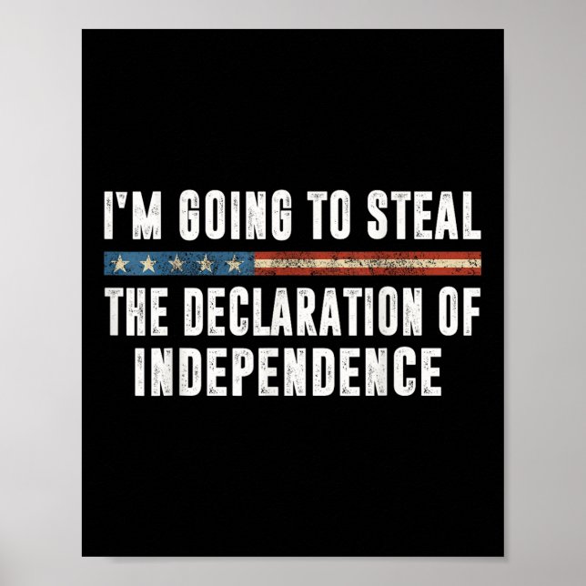Affiche Je vais voler la déclaration d'indépendance  (Devant)